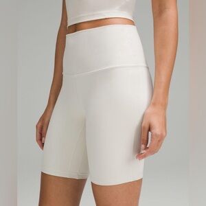 Lululemon Align High Rise Short 8” in White